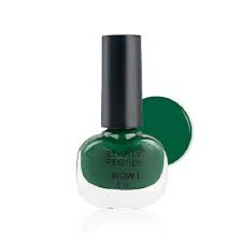 Stylish And Elegant Waterproof With Long Lasting Dark Green Nail Paint Ingredients: Chemical