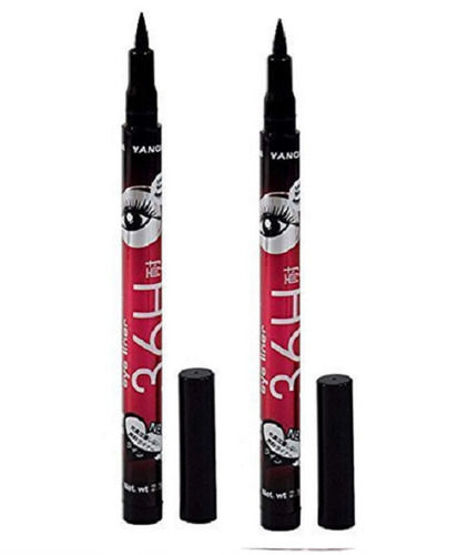 Women Smudge And Water Proof Long Lasting Smooth Shade Black Eyeliner 