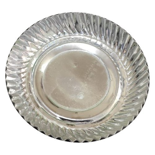 250 Gsm Silver Coated Disposable Paper Plates, 11 Inches, Pack Of 100 Application: Commonly Used At Home