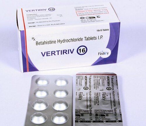 Betahistine Hydrochloride Tablets I.P, 10 X 10 Tablets Pack  Suitable For: Suitable For All