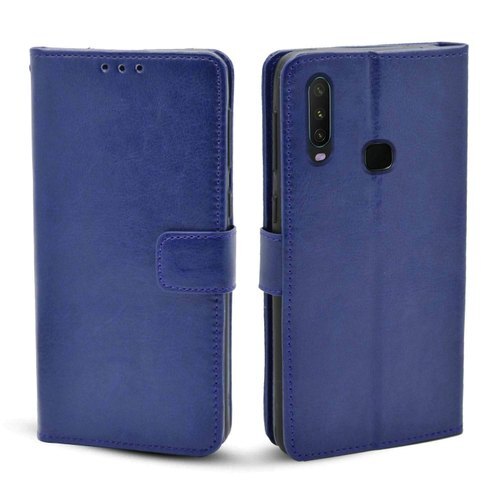 Blue Genuine Leather Mobile Back Cover - 4500 mAh Battery, 64 GB Internal Memory, 3 GB RAM | Stylish & Scratch Resistant Design, Perfect Fit