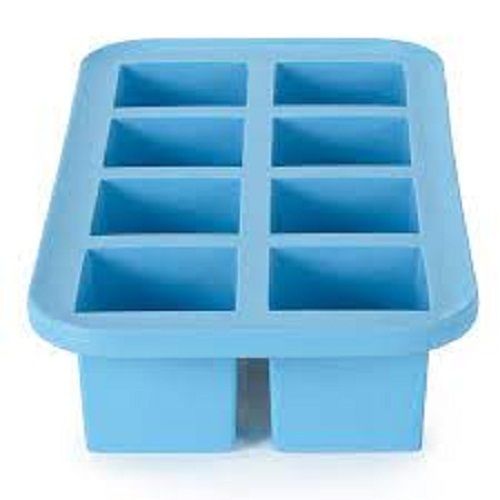 Flexible Silicone Bottom, Stackable Easy Release Ice Cube Trays With Lid For Freezer