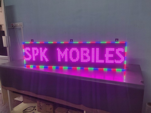 Full Color LED Scrolling Display - IP65 Waterproof 4.3ft x 1.1ft | Wi-Fi Mobile/PC Control, Super Bright SMD Technology, Lifetime Support