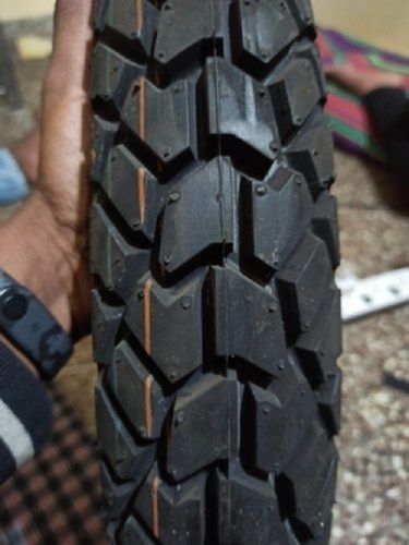 Long Lasting Highly Durable And Solid Rubber Black Flat Free Two Wheeler Tyres 