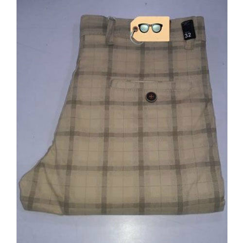 Mens Checked Trousers