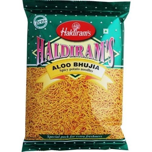 Mouth Watering And Delicious Tasty Haldirams Aloo Bhujia Namkeen  Fat: 6 Grams (G)