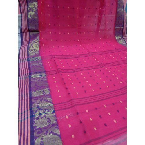 Pink Printed Beautiful Stylish Breathable Designer Wear Modern And Trendy Cotton Saree For Women 