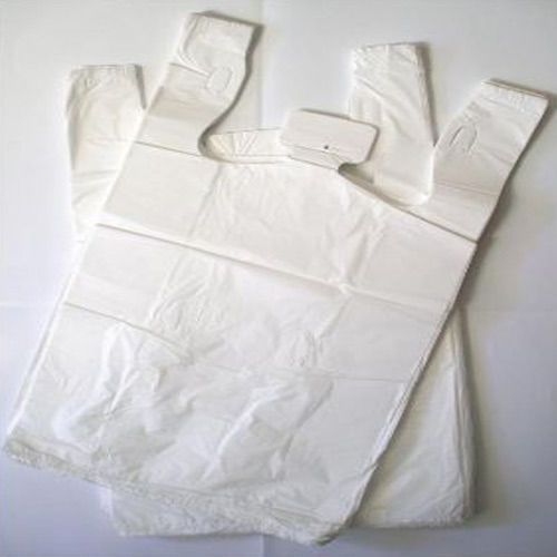 Water Proof White Plain Plastic Carry Bags