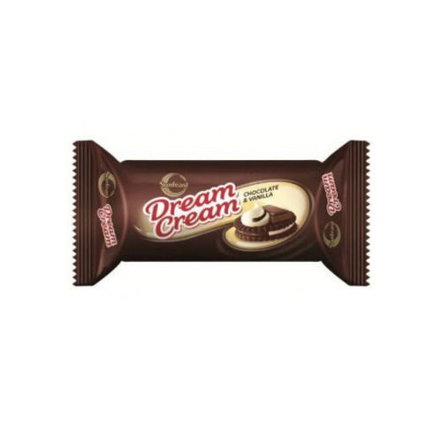 Tasty And Crispy Dream Cream Chocolate Cream Biscuits, Packaging Type Packet