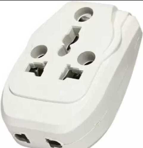 White Hard Plastic Three Pin Plug Light To Power For Electrical Purpose Application: Domestic Use