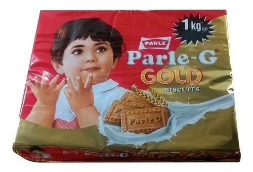 1 Kilogram, Crispy And Sweet Rectangular Delicious Parle-G Gold Biscuit