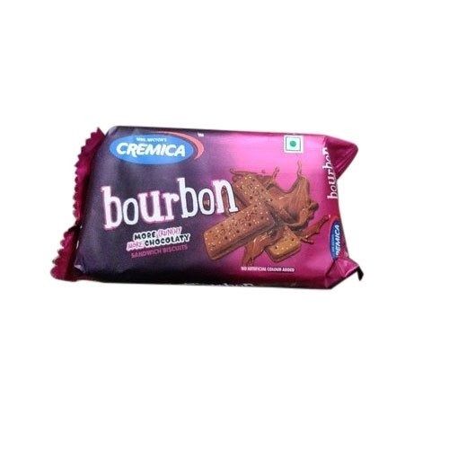 100 Grams, Crispy And Chocolaty Delicious Cremica Bourbon Sandwich Biscuits