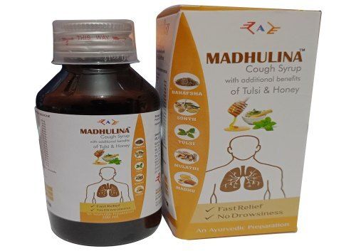 Fast Relife With Additional Benefits Of Tulsi And Honey Madhulina Cough Syrup 