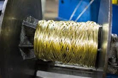 Highly Durable And Heavy Duty Golden Polished Stainless Steel Alloy Wire For Industrial Use Grade: A