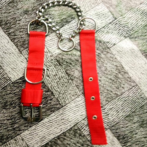 Highly Durable And Water Resistant Adjustable Body Easy To Carry Red Pet Collar