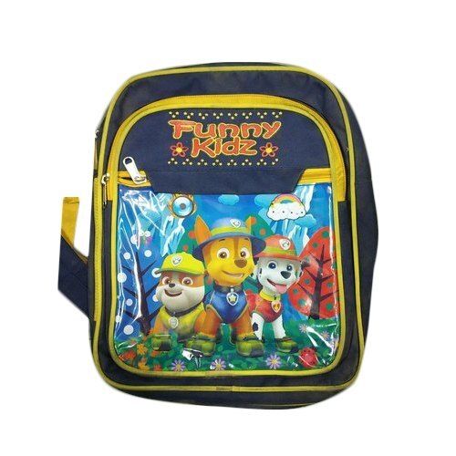 Kids Comfortable And Breathable Light Weight Long Durable Printed School Bag Size: 4-7 Inch