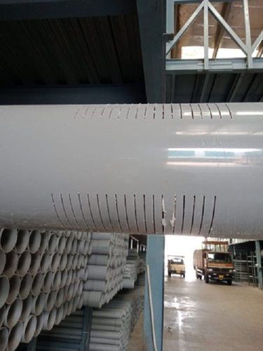 Rectangular Ruggedly Constructed Resistant To Weather White Pvc Conduit Pipe For Industrial Use