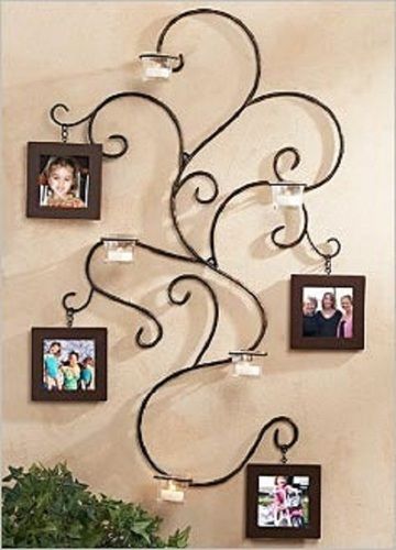 Brown Stylish And Beautiful Look Metal Wall Hanging Photo Frame For Decoration 