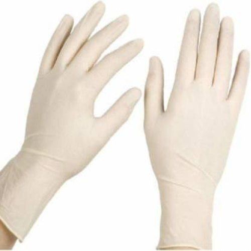 White Color Surgical Gloves, Material Latex, Glove Length Mid Forearm