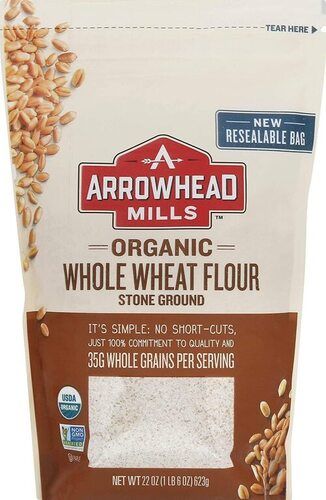 100% Healthy Pure And Natural Organic Easy To Digest Fresh Wheat Flour For Cooking Carbohydrate: 72 Grams (G)