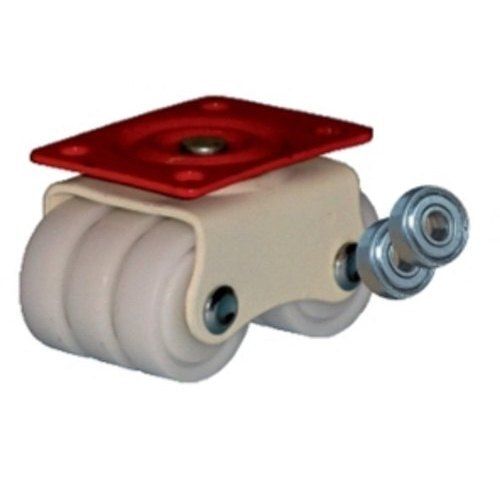 31-32 Mm Long Service Life 350Kg Load Capacity White Plastic Six Wheel Caster Load Capacity Range: 350 Kg