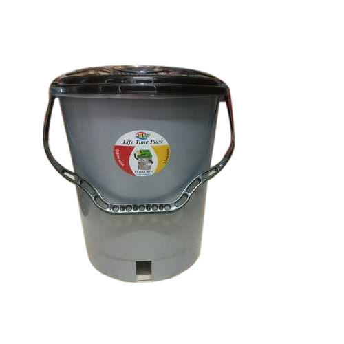 7.5 Liter Round Shaped Semi Plastic Home Waste Dustbin Cavity Quantity: Single Unit