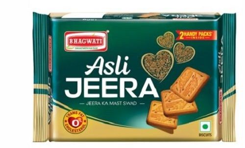 75 Grams Salty And Sweet Taste Low Fat Crispy Square Jeera Biscuit