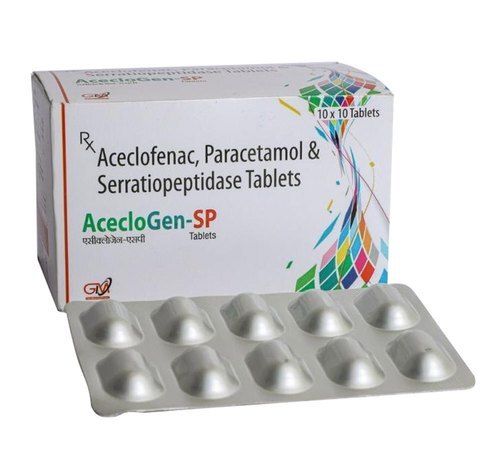  Aceclogen-Sp Tablet, 10X10 गोलियाँ आयु समूह: वयस्क 