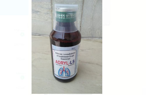 Adryl-ls Ambroxol Levosalbutamol Guaiphenesin Cough Expectorant With 100 Ml Pack