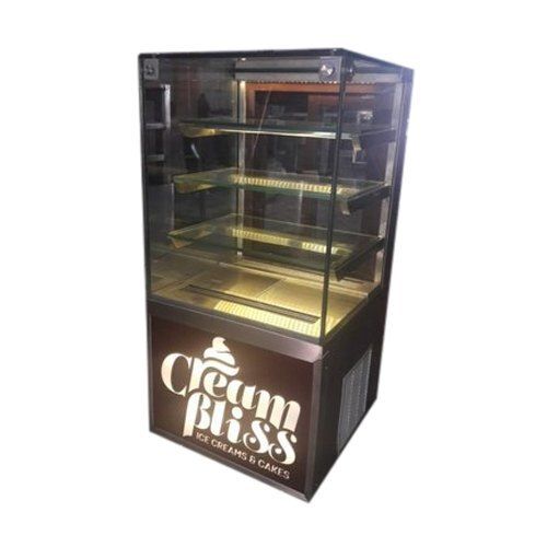 Brown Best Quality Steel Material Ice Cream Cake Display Counter