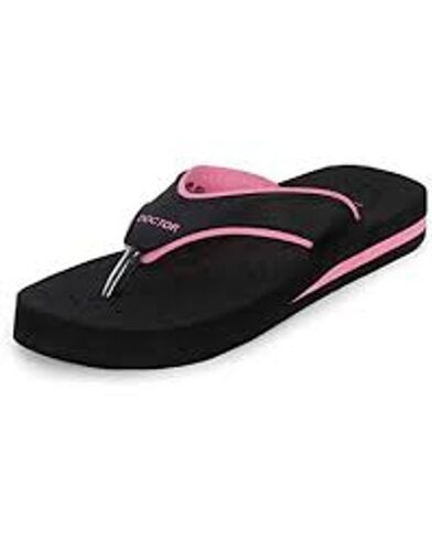 Fashionable Trendy Comfortable Airy Attractive Perfect Grip Ladies Black Slippers