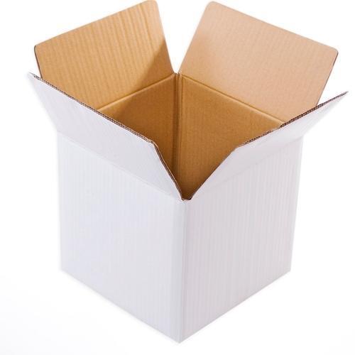 Wood Good Quality White Square Regular Slotted Corrugated Box