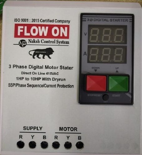 Dol & Star Delta Highly Efficient And Low Power Consuming Flow On Three Phase Digital Motor Starter