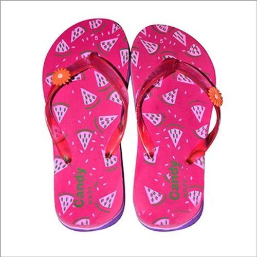 Latest Beautiful Stylish Rubbery Flexible Protective Pinkish Rubber Slipper