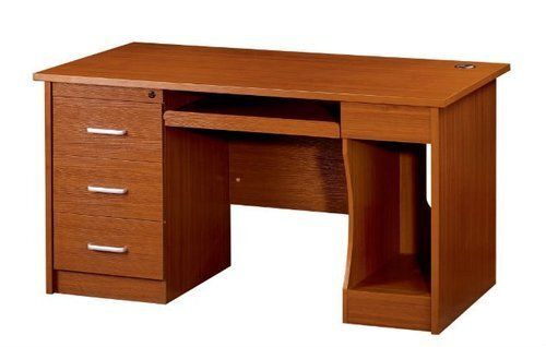 Termite Resistant And Modern Square Brown Wooden Computer Table With Drawer