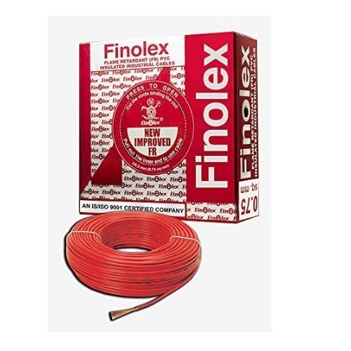  Flexible And Wate Resistant Red Finolex Flame Retardant (Fr) House Wire Conductor Material: Copper