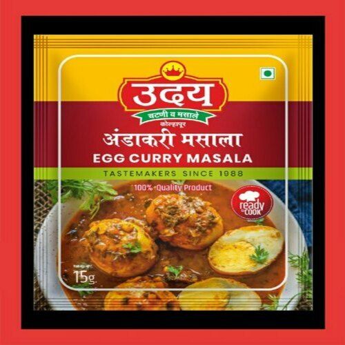 High Precision 15 Grams Spicy And Tasty Natural Egg Curry Masala 