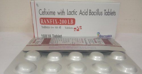 Cefixime With Lactic Acid Bacillus Tablets,200 Mg 10x10 Tablets