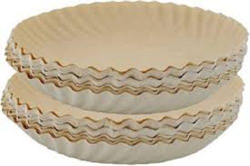 Disposable Eco Friendly And Light Weight Plain White Circular Paper Plates