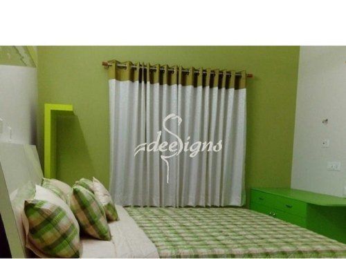 Fade Resistant Washable And Light Weight White Polyester Window Curtain