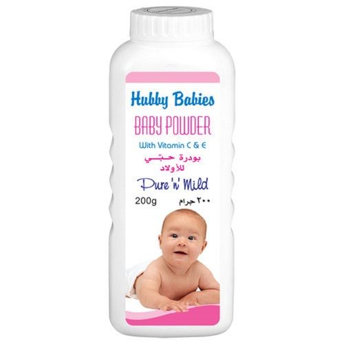 White Hubby Babies Scented Pure And Mild Baby Powder With Vitamin C And E