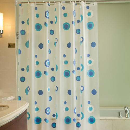 Light Weight Washable And Fade Resistant Printed White Polyester Window Curtain 