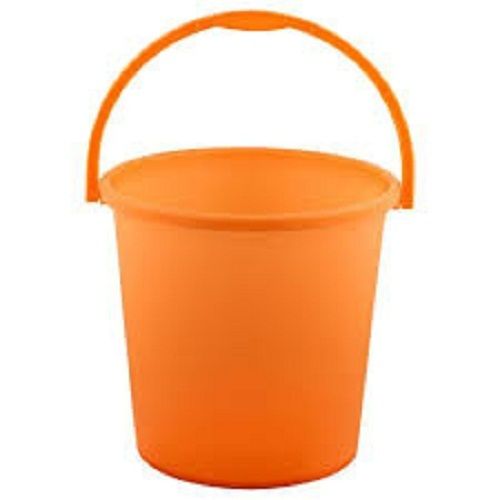 Lightweight And Easy To Carry Plain Orange Plastic Bucket
