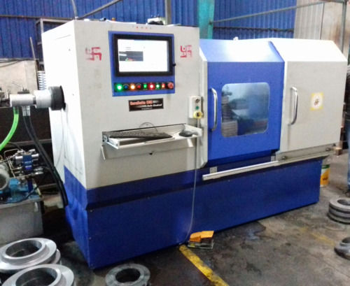 Blue Low Energy Consumption Long Durable Cnc Lathe Machine For Industrial Use