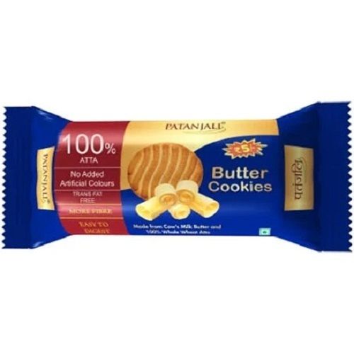 Patanjali Biscuits Butter Cookies 100% Atta With More Fiber Doodh Biscuits, Pack Size 40 Gram