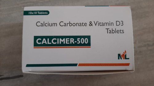 Calcium Carbonate & Vitamin D3 Tablets Organic Medicine