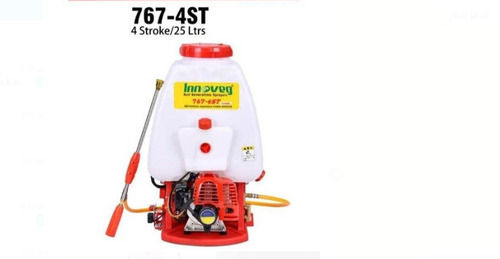 Durable White And Red 4 Stroke Agricultural Power Sprayer, Capacity 25 Liters Engine Type: Single Cylinder