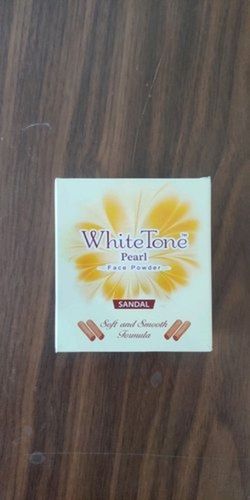 Easy To Use Sandal White Tone Face Powder For All Type Of Skin Ingredients: Herbal Extracts