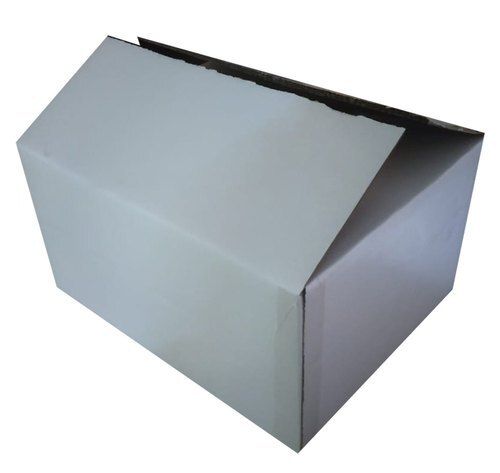 Environmentally Friendly And Lightweight White Rectangular Corrugated Paper Box