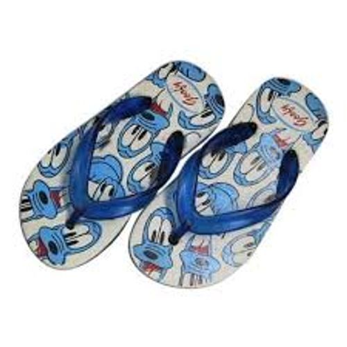 All Excellent Playtime Customized Blue White Rubber Boys Slip-On Kids Slippers